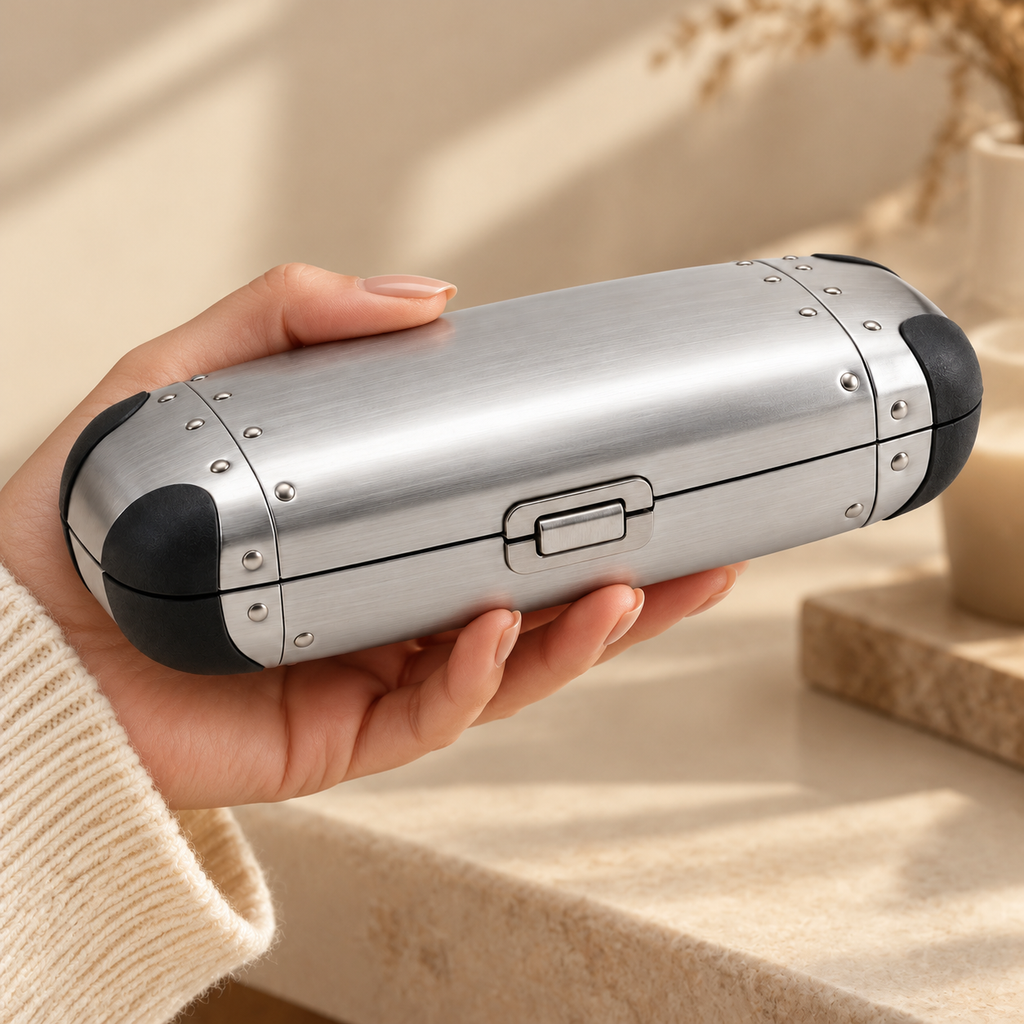 AeroShield Metal Eyeglass Case