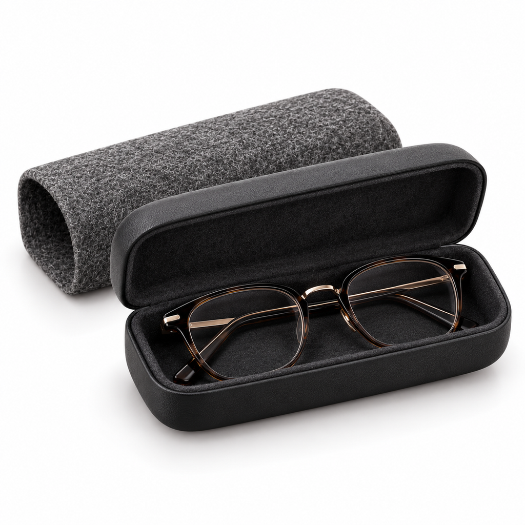 Slate Felt Minimalist Eyeglass Case