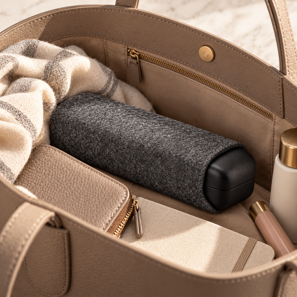 Slate Felt Minimalist Eyeglass Case