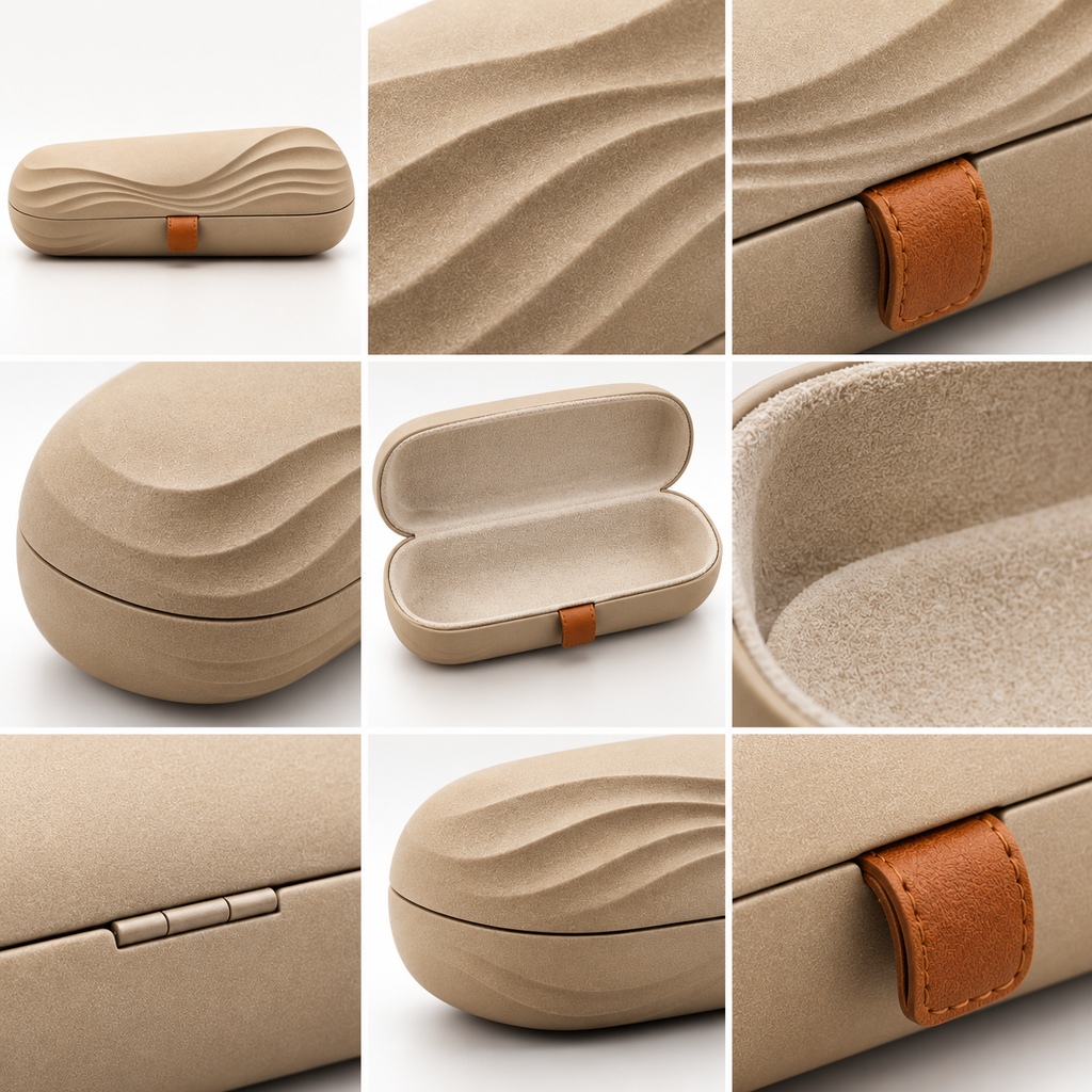 Sand Dune Sculptural Eyeglass Case