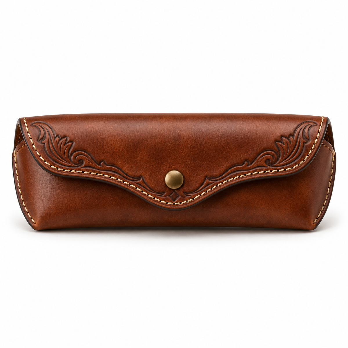 Vintage Western Leather Eyeglass Case