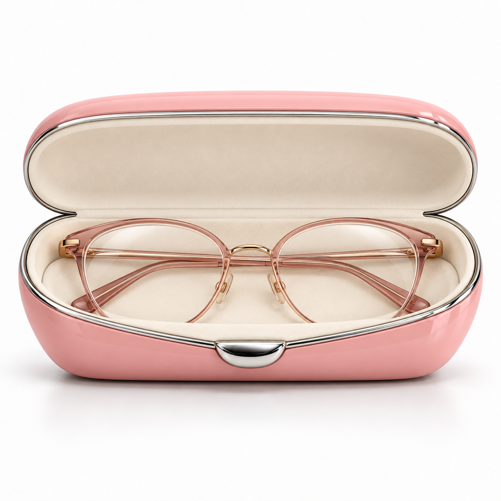 Blush Pearl Elegant Eyeglass Case