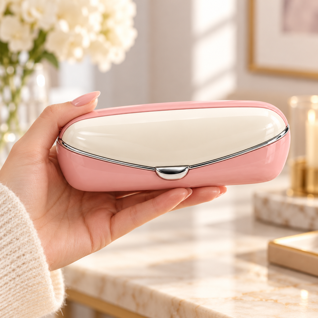 Blush Pearl Elegant Eyeglass Case