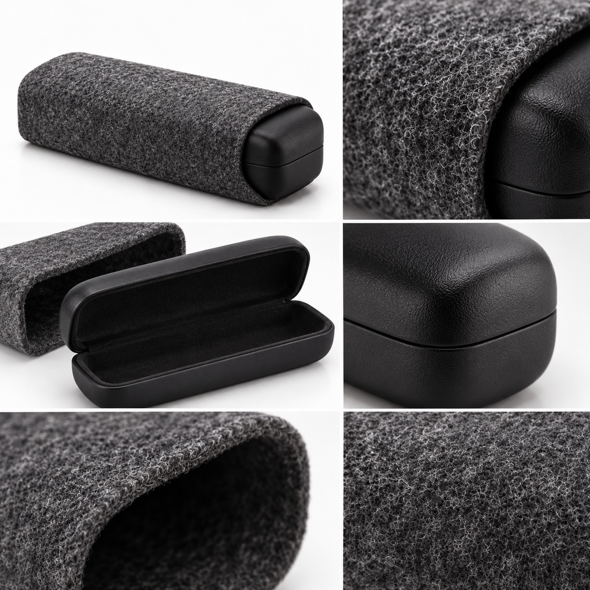 Slate Felt Minimalist Eyeglass Case