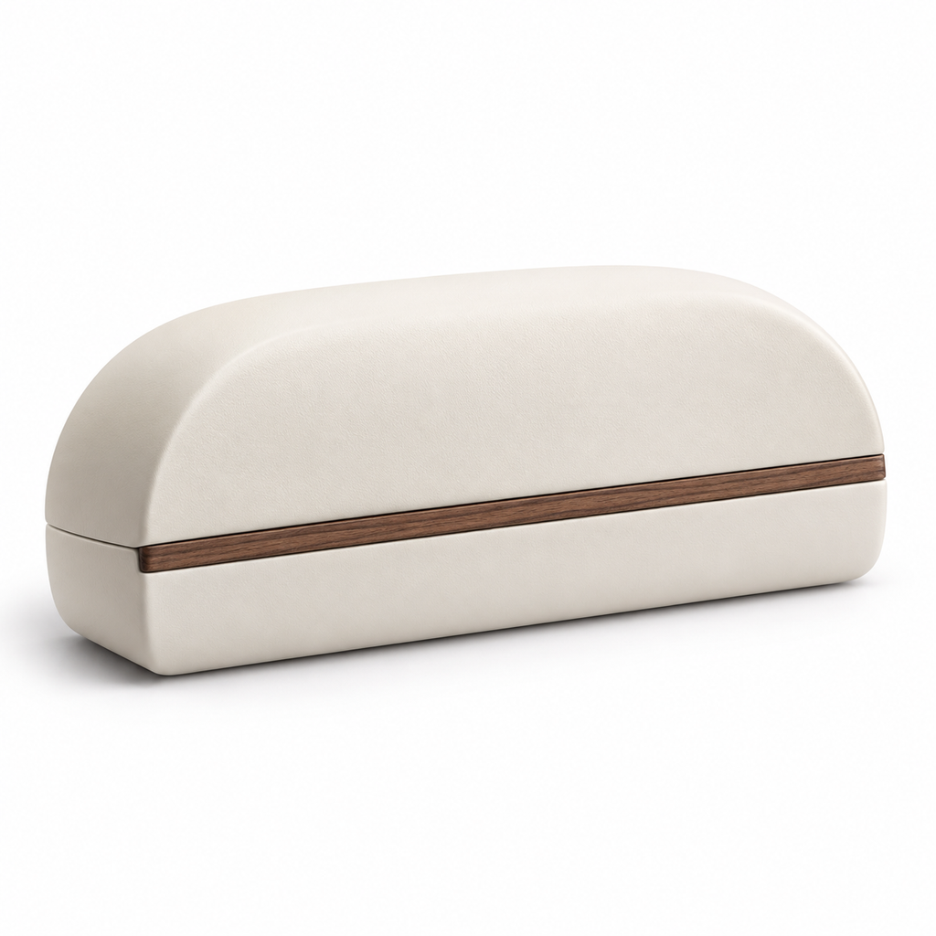 Modern Ivory Eyeglass Case